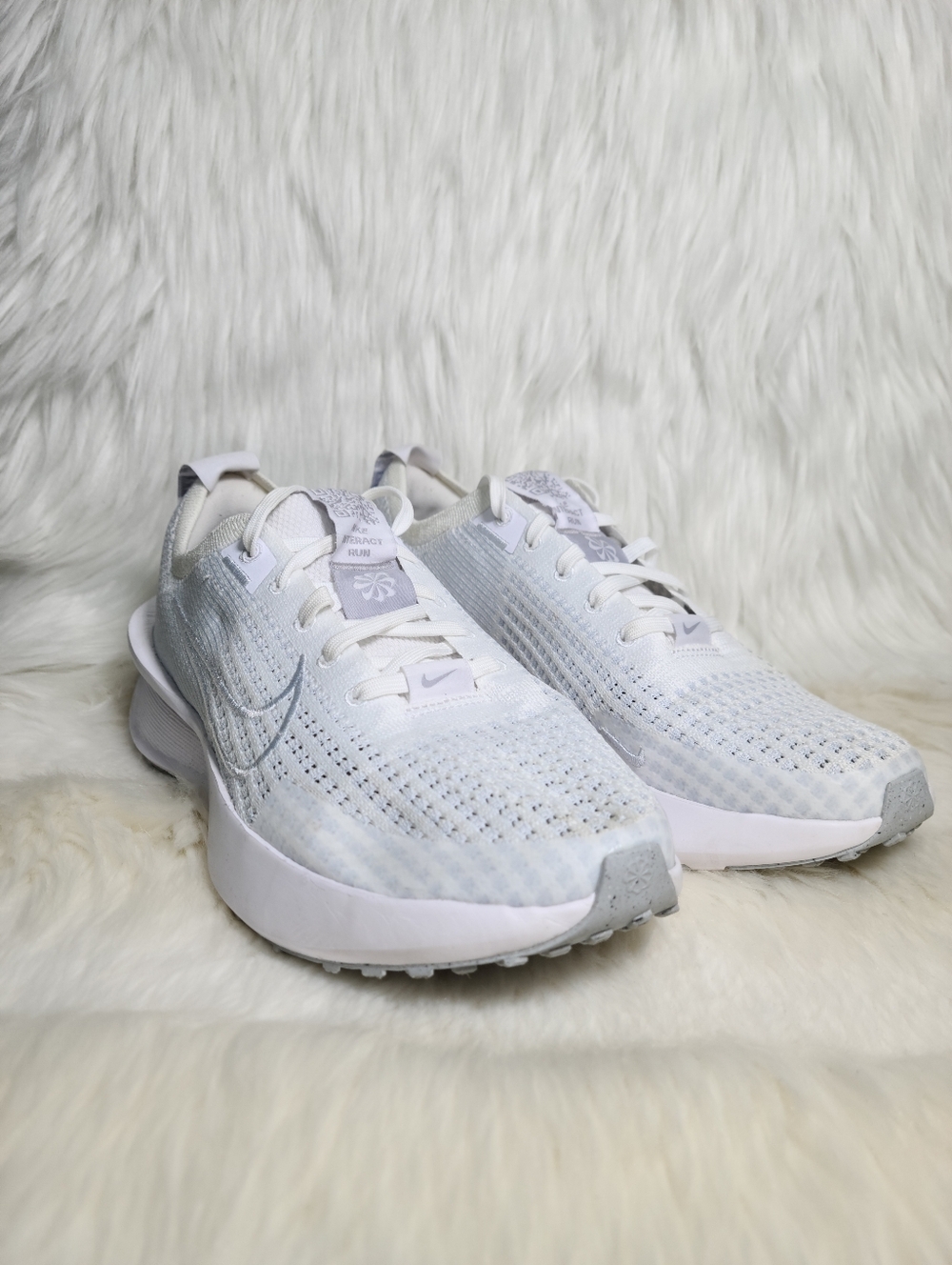 Nike React Run White Pure Platinum Women 7.5 LIKE NEW No Box